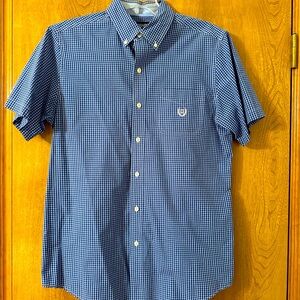 Chaps Men’s Medium shirt white and white striped. Great condition.